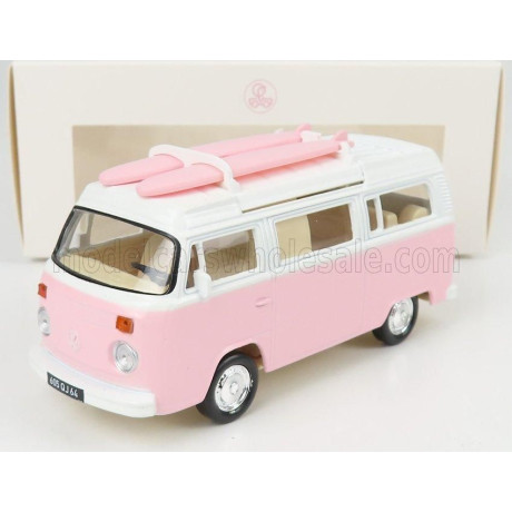 NOREV VOLKSWAGEN T2b CAMPER VAN 1962 - PINK WHITE 1/43