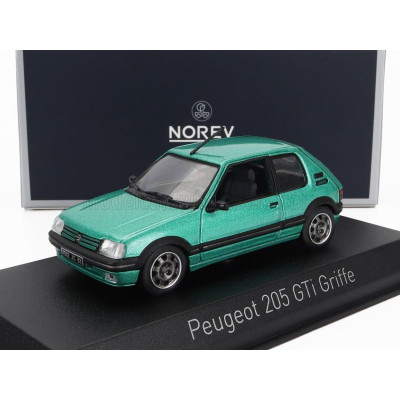 NOREV PEUGEOT 205 1.9 GTi GRIFFE 1990 - GREEN MET 1/43
