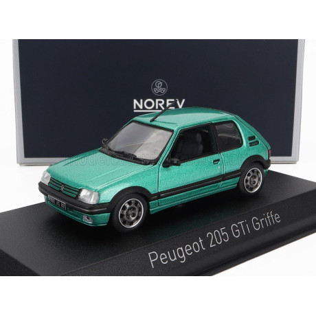 NOREV PEUGEOT 205 1.9 GTi GRIFFE 1990 - GREEN MET 1/43