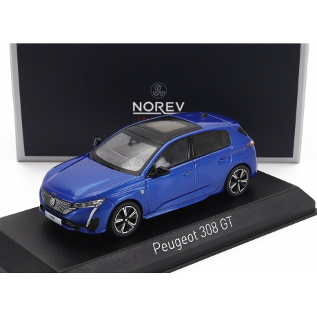 NOREV PEUGEOT 308 GT 2021 - VERTIGO BLUE 1/43