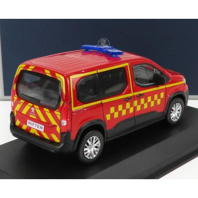 NOREV PEUGEOT RIFTERSAPEURS POMPIERS 2019 - RED YELLOW 1/43