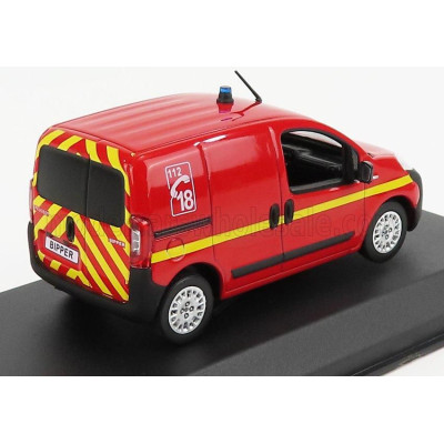 NOREV PEUGEOT BIPPER VAN FIRE ENGINE 2009 - RED YELLOW 1/43