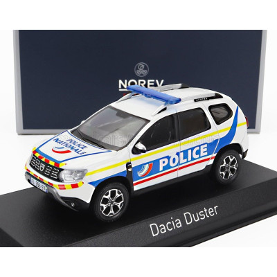 NOREV DACIA DUSTER POLICE NATIONALE 2021 - WHITE BLUE YELLOW 1/43