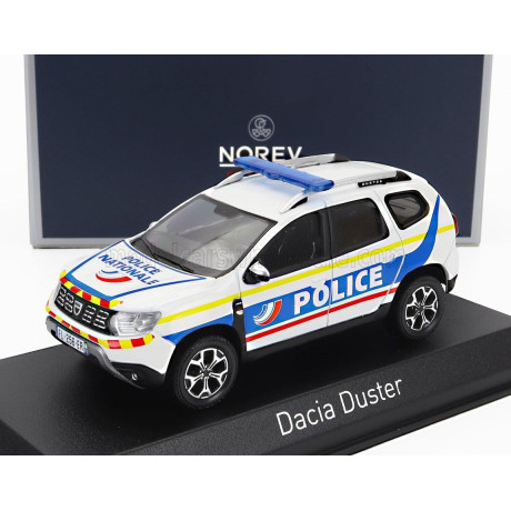 NOREV DACIA DUSTER POLICE NATIONALE 2021 - WHITE BLUE YELLOW 1/43