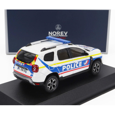 NOREV DACIA DUSTER POLICE NATIONALE 2021 - WHITE BLUE YELLOW 1/43