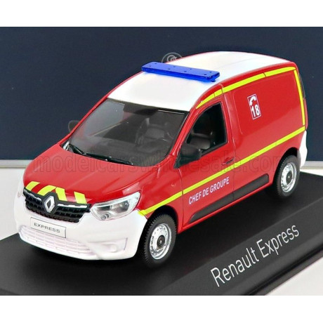 NOREV RENAULT EXPRESS VAN SAPEURS POMPIERS 2021 - RED WHITE 1/43