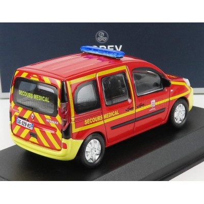 NOREV RENAULT KANGOO SECOURS SANTE POMPIERS 2013 - RED YELLOW 1/43