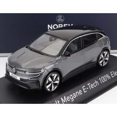 NOREV RENAULT MEGANE E-TECH 100% ELECTRIC 2022 - GREY BLACK 1/43