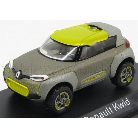 NOREV RENAULT CONCEPT CAR KWID SALON DE BOMBAY 2014 - GREY YELLOW 1/43