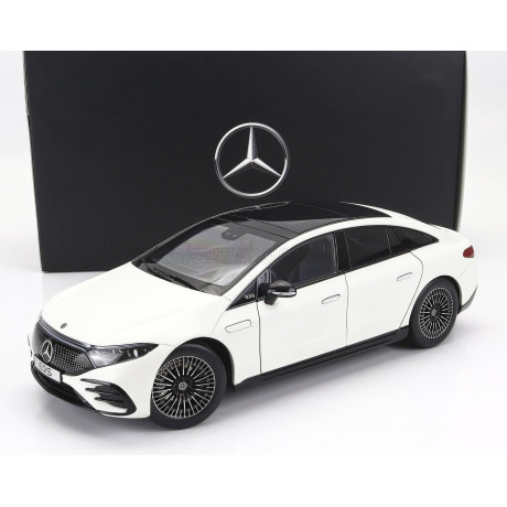 NZG MERCEDES BENZ EQS (V297) 2022 - OPALITE WHITE BRIGHT 1/18