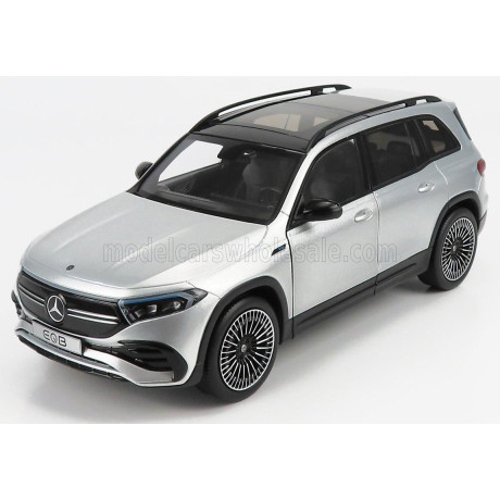 NZG MERCEDES BENZ EQB (H243) 2021 - IRIDIUM SILVER 1/18