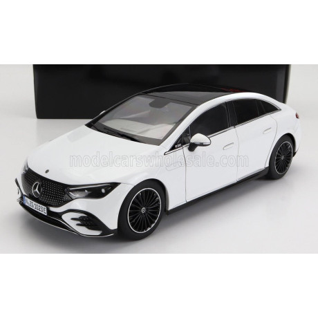 NZG MERCEDES BENZ EQE (V295) 2022 - OPLALITH WHITE 1/18