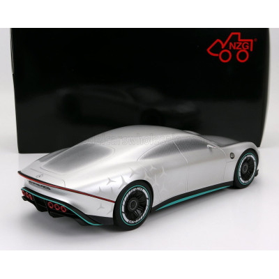 NZG MERCEDES BENZ VISION AMG ELECTRIC CAR 2022 - SILVER GREEN 1/18