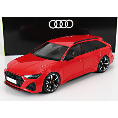 NZG AUDI A6 RS6 AVANT 2021 - RED 1/18