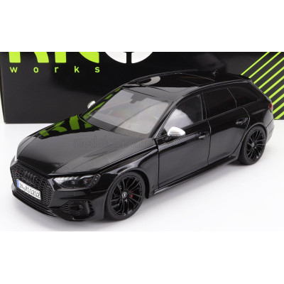 NZG AUDI A4 RS4 AVANT SW STATION WAGON 2020 - BLACK 1/18