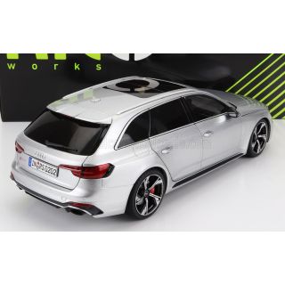 NZG AUDI A4 RS4 AVANT SW STATION WAGON 2020 - SILVER 1/18