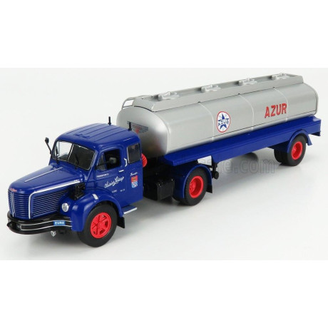 ODEON BERLIET TLM 10M2 TANKER TRUCK AZUR 1961 - BLUE SILVER 1/43