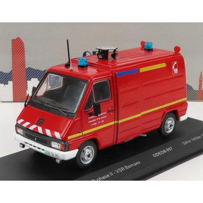 ODEON RENAULT MASTER T30D VAN VSR BEMAEX SAPEURS POMPIERS 1981 - RED 1/43