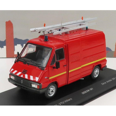 ODEON RENAULT MASTER T30 VAN VTU VILLIERS SAPEURS POMPIERS 1981 - RED 1/43