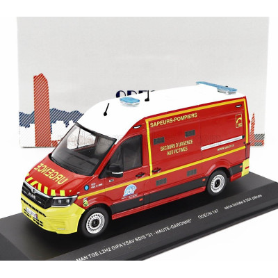 ODEON MAN TGE L2H2 GIFA VSAV SDIS 31 HAUTE-GARONNE VEHICULE DE SECOURS ET D'ASSISTANCE AUX VICTIMES SAPEURS POMPIERS 2020 - RED