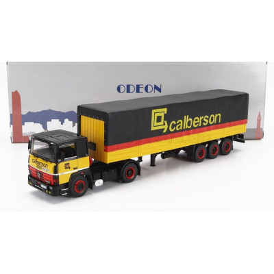 ODEON RENAULT R310 TRUCK TELONATO CALBERSON 1986 - YELLOW BLACK RED 1/43