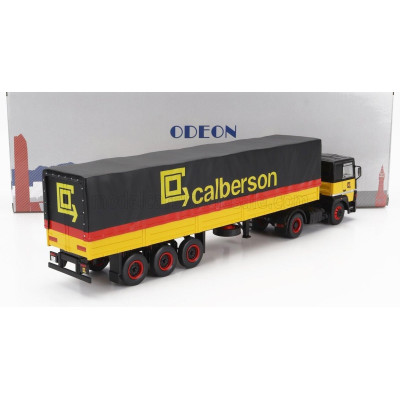 ODEON RENAULT R310 TRUCK TELONATO CALBERSON 1986 - YELLOW BLACK RED 1/43