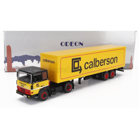ODEON BERLIET TR280 TRUCK TELONATO CALBERSON 1978 - YELLOW BLACK RED 1/43
