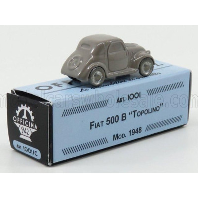 OFFICINA 942 FIAT 500B TOPOLINO - LIGHT GREY 1/76