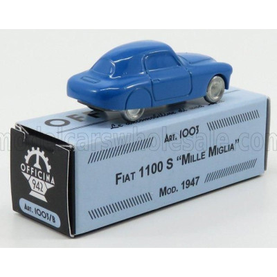 OFFICINA 942 FIAT 1100S MILLE MIGLIA - BLUE 1/76