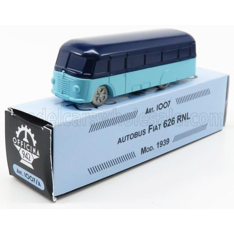 OFFICINA 942 FIAT 626 RNL AUTOBUS 1939 - LIGHT BLUE BLUE 1/76