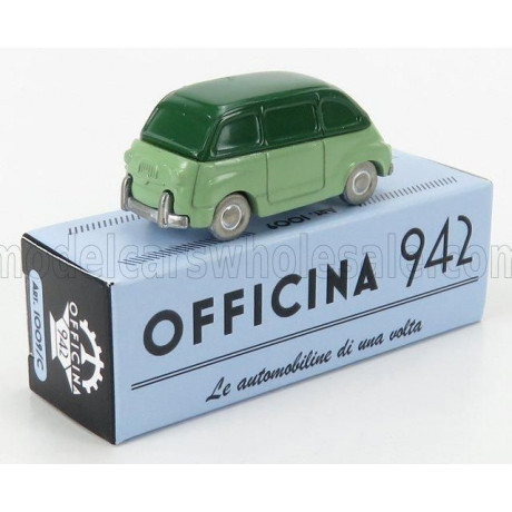 OFFICINA 942 FIAT 600 MULTIPLA 1956 - 2 TONE GREEN 1/76