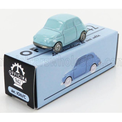 OFFICINA 942 FIAT NUOVA 500 1957 - LIGHT BLUE 1/76