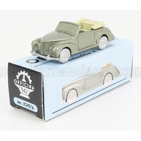 OFFICINA 942 FIAT 1100B CABRIOLET 1948 - GREEN MET 1/76