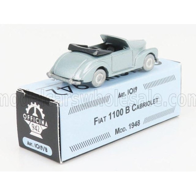 OFFICINA 942 FIAT 1100B CABRIOLET 1948 - LIGHT BLUE MET 1/76