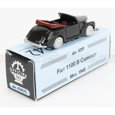 OFFICINA 942 FIAT 1100B CABRIOLET 1948 - BLACK 1/76
