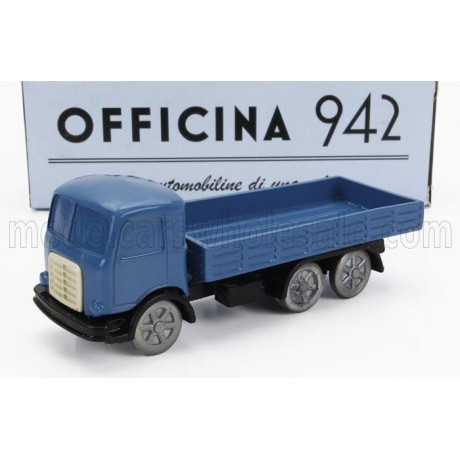 OFFICINA 942 OM FIAT TIGRE TRUCK 3-ASSI 1960 - BLUE 1/76