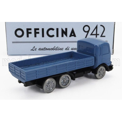 OFFICINA 942 OM FIAT TIGRE TRUCK 3-ASSI 1960 - BLUE 1/76