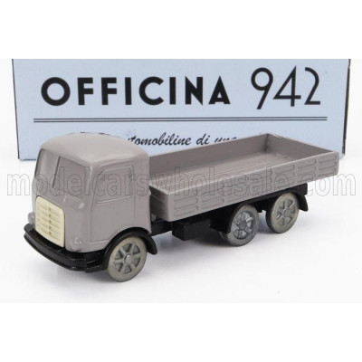 OFFICINA 942 OM FIAT TIGRE TRUCK 3-ASSI 1960 - WHITE 1/76