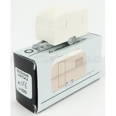 OFFICINA 942 TRAILER ROULOTTE CARAVAN MOTTO CITA 1959 - IVORY 1/76