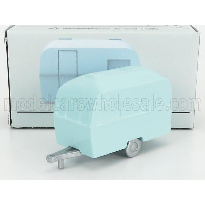 OFFICINA 942 TRAILER ROULOTTE CARAVAN MOTTO CITA 1959 - LIGHT BLUE 1/76