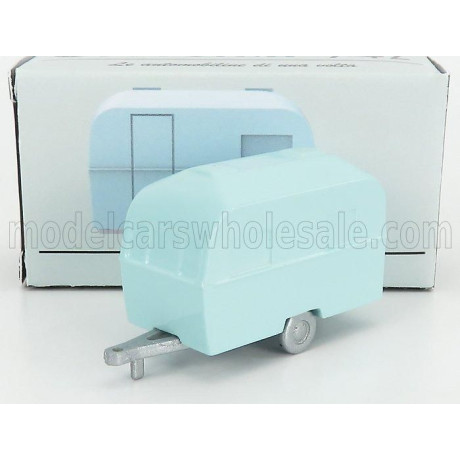 OFFICINA 942 TRAILER ROULOTTE CARAVAN MOTTO CITA 1959 - LIGHT BLUE 1/76