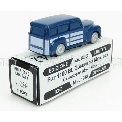 OFFICINA 942 FIAT 1100 BL GIARDINETTA METALLICA CARROZZERIA MONTEROSA 1958 - 2 TONE BLUE 1/76