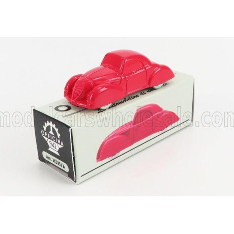 OFFICINA 942 FIAT 1100 COUPE AERODINAMICO CARROZZERIA CASTAGNA 1937 - RED 1/76