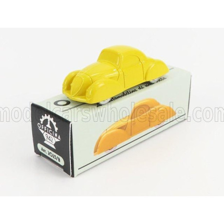 OFFICINA 942 FIAT 1100 COUPE AERODINAMICO CARROZZERIA CASTAGNA 1937 - YELLOW 1/76