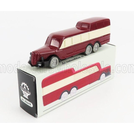 OFFICINA 942 OM FIAT TITANO AUTOBUS GRAN TURISMO PANORAMICO CARROZZERIA VARESINA 1938 - RED CREAM 1/76