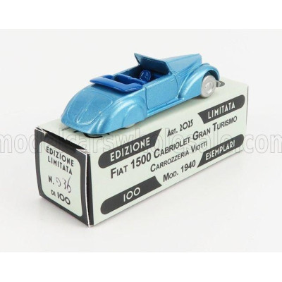 OFFICINA 942 FIAT 1500 CABRIOLET CARROZZERIA VIOTTI 1940 - LIGHT BLUE 1/76