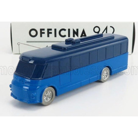 OFFICINA 942 FIAT 668F FILOBUS AUTOBUS - FILOVIA TORINO CHIERI 1951 - BLUE 1/76