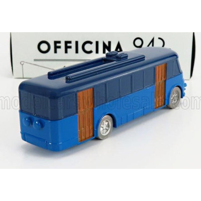 OFFICINA 942 FIAT 668F FILOBUS AUTOBUS - FILOVIA TORINO CHIERI 1951 - BLUE 1/76