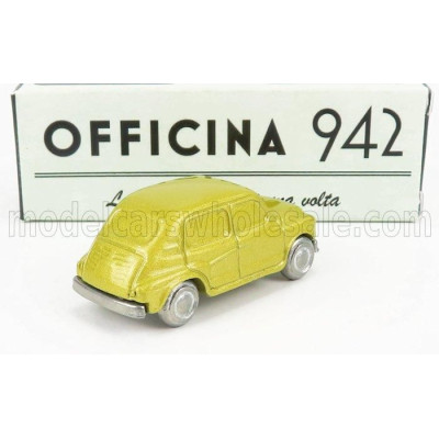 OFFICINA 942 FIAT 600 LUCCIOLA CARROZZERIA FRANCIS LOMBARDI 1957 - GOLD MET 1/76