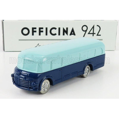 OFFICINA 942 FIAT 640N AUTOBUS CARROZZERIA BIANCHI LINEA EXTRAURBANA 1950 - 2 TONE BLUE 1/76